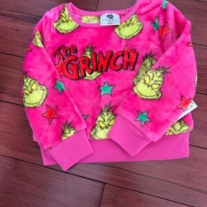 Hybrid Apparel Pink Grinch Kids Sweatshirt